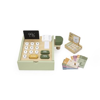 PolarB® Wooden Toy Cash Register